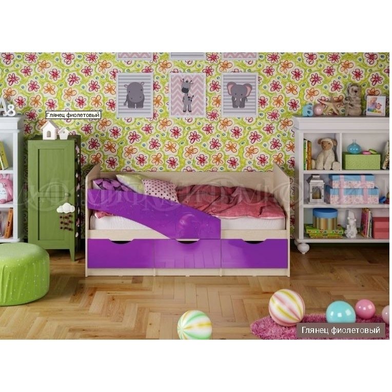 Кровать Бабочки 1,6*0,8м Кровать Бабочки 1,6*0,8м