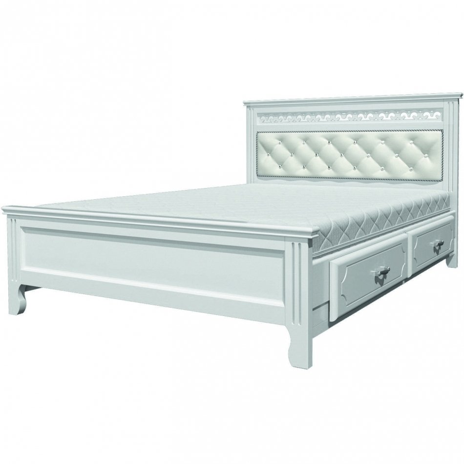 ГРАЦИЯ  Кровать двойная с 2-мя ящ. 140 х 200 без осн.