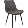 Scaun Hans~Black PU+black leg