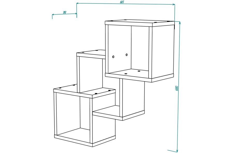 Полка МЛ-6 (638*681), Собран