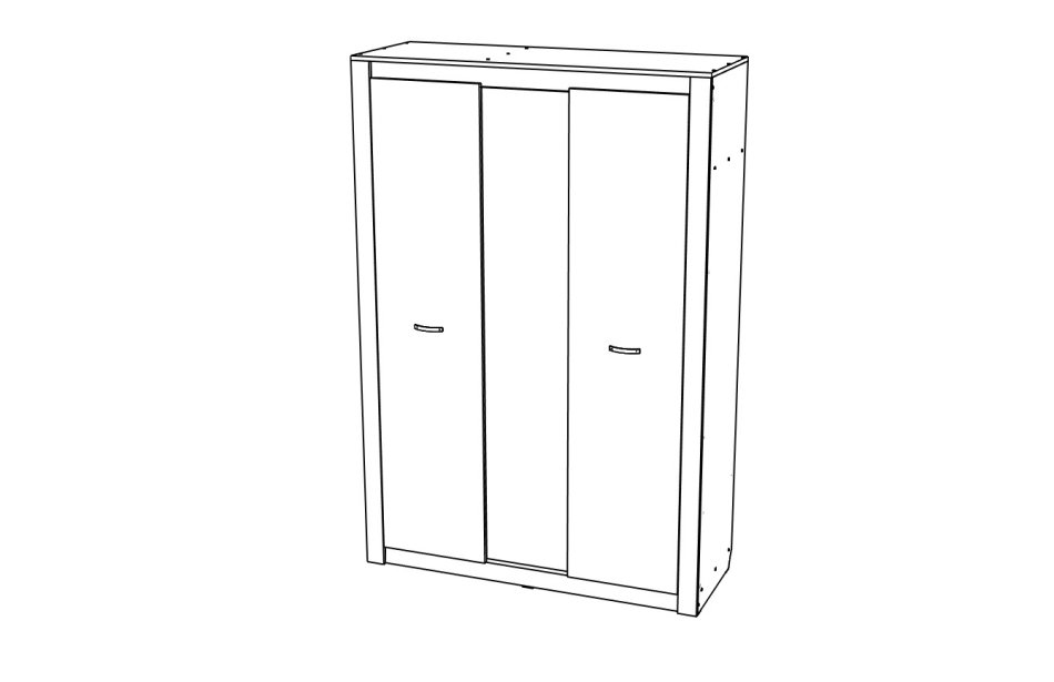 Гамма №11 Шкаф 3-х дверный Гамма №11 Шкаф 3-х дверный