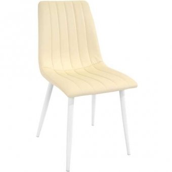Scaun DC-90P~White PU+White legs