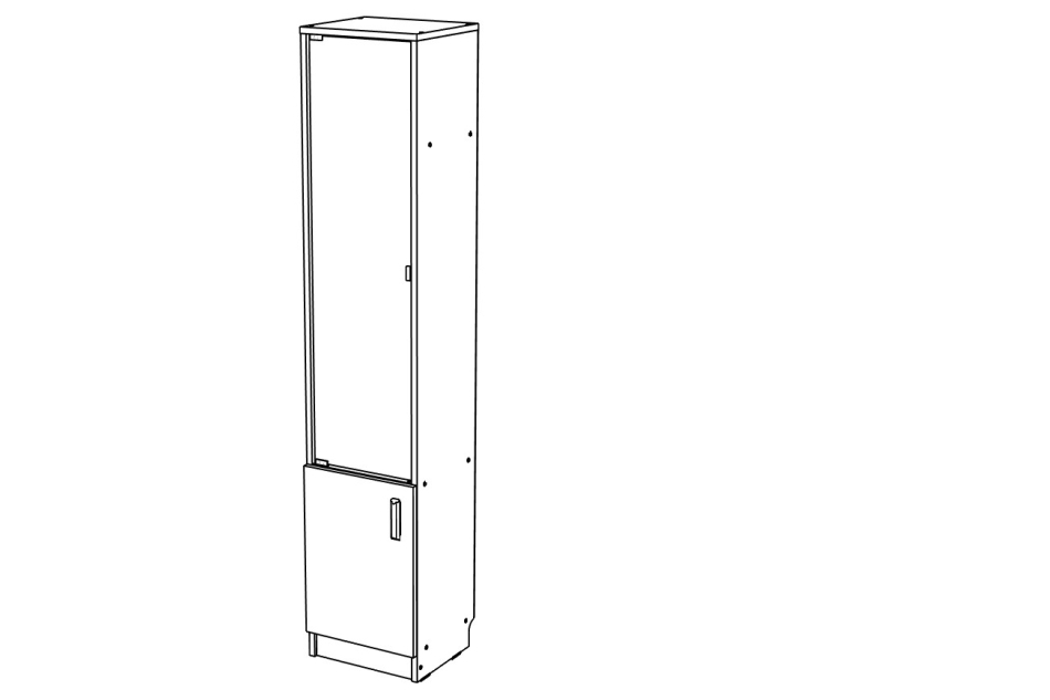 Вуди № 6 Пенал витрина