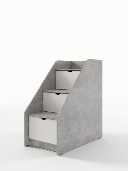 ЮНИОР 11 Комод-лесница 3 Ящика, Собран