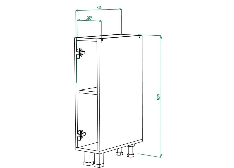 КОРПУС Стол 200 , Собран