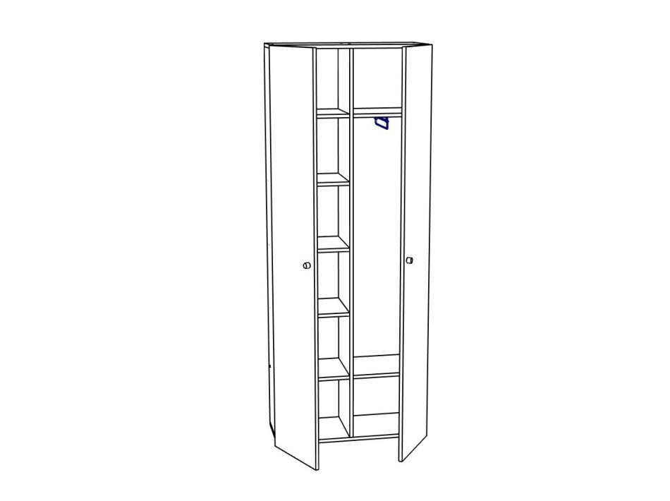 Шкаф МЛ- 3 (800 Прихожие)