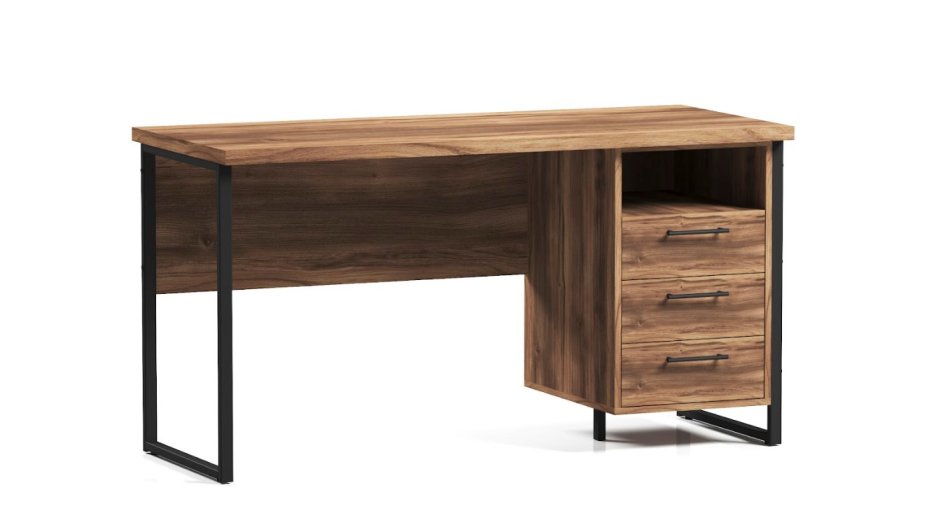 ЛОФТ Стол писменый с тумбой ОП 172 (1400) 