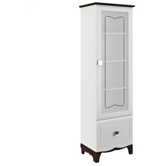 Dulap TIFFANY cu vitrină MN-122-24 (L/R) (0,65 cm), Adecvare limitată