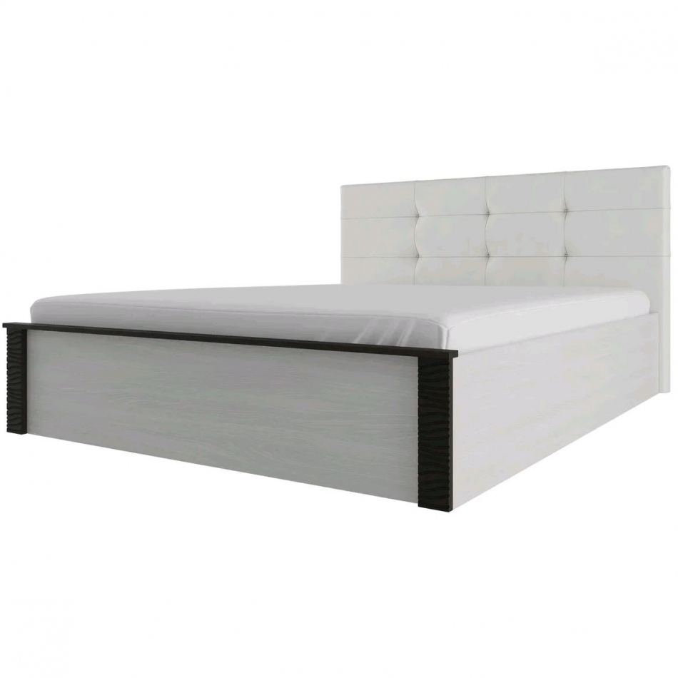 ГАММА 20 Кровать двойная 1,6х2,0 (универсальная) с мягким изголовьем без осн. под матр.