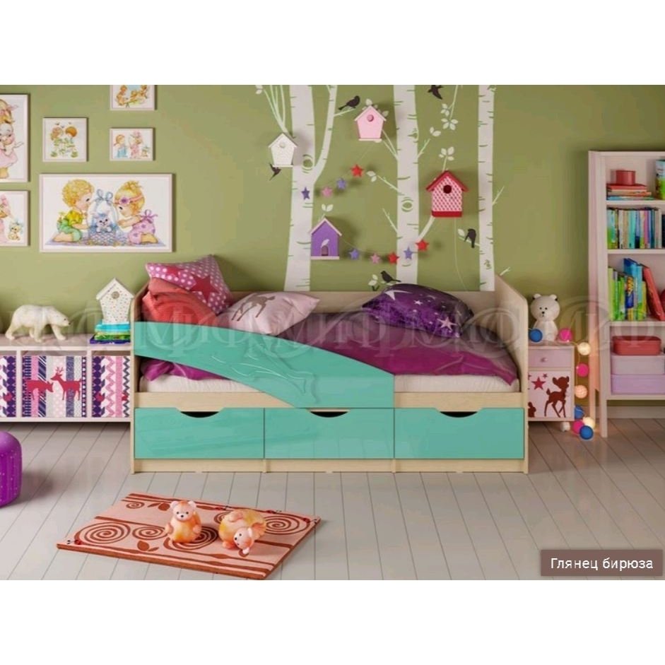 Кровать Дельфин 1,6*0,8м Кровать Дельфин 1,6*0,8м