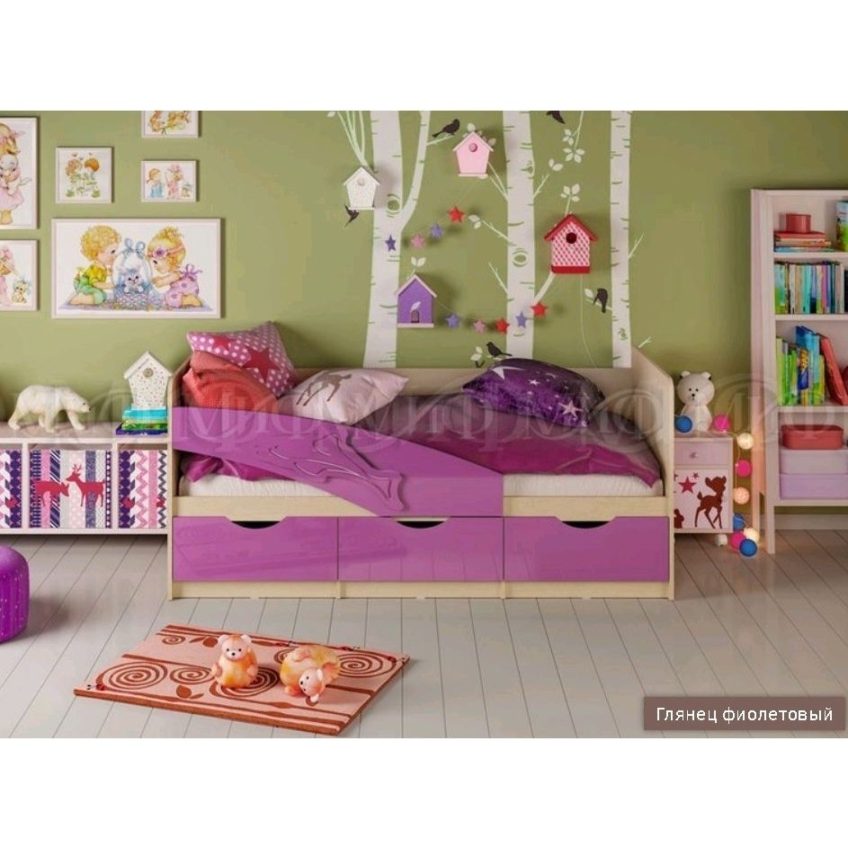 Кровать Дельфин 1,6*0,8м Кровать Дельфин 1,6*0,8м