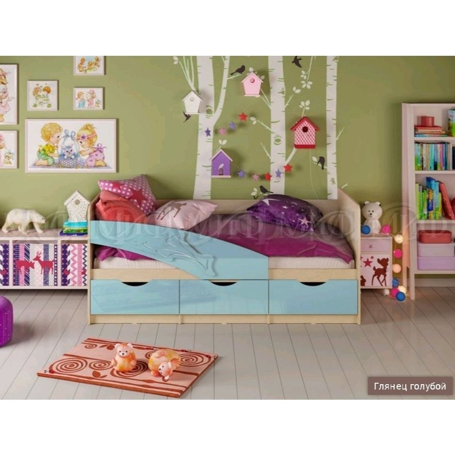 Кровать Дельфин 1,6*0,8м Кровать Дельфин 1,6*0,8м