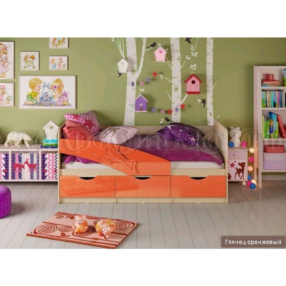 Кровать Дельфин 1,6*0,8м Кровать Дельфин 1,6*0,8м