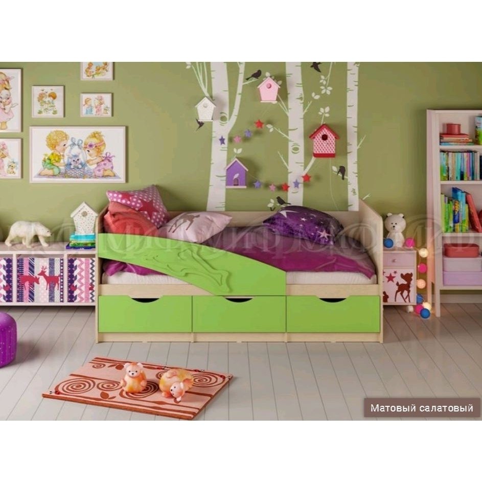 Кровать Дельфин 1,6*0,8м Кровать Дельфин 1,6*0,8м