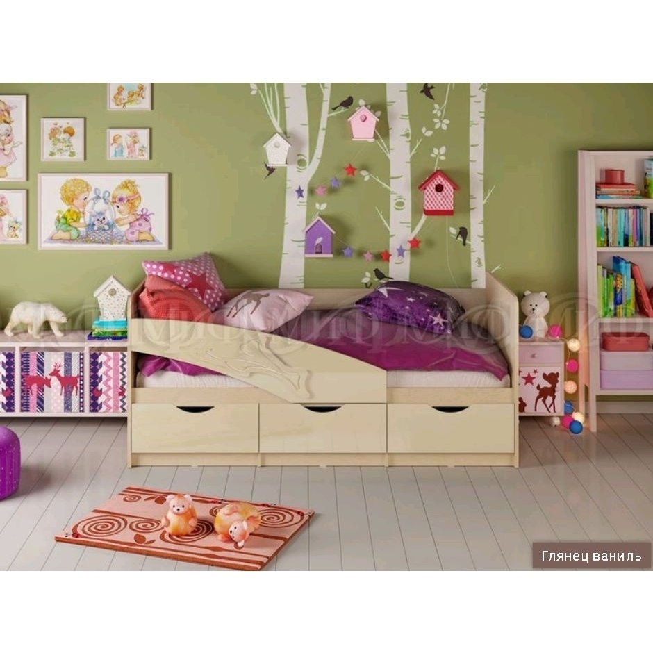 Кровать Дельфин 1,6*0,8м Кровать Дельфин 1,6*0,8м
