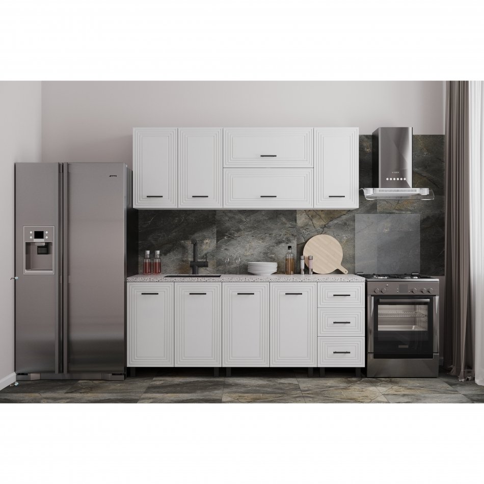 Кухня  ЕВА  2,0 м  (без столешницы), Собран