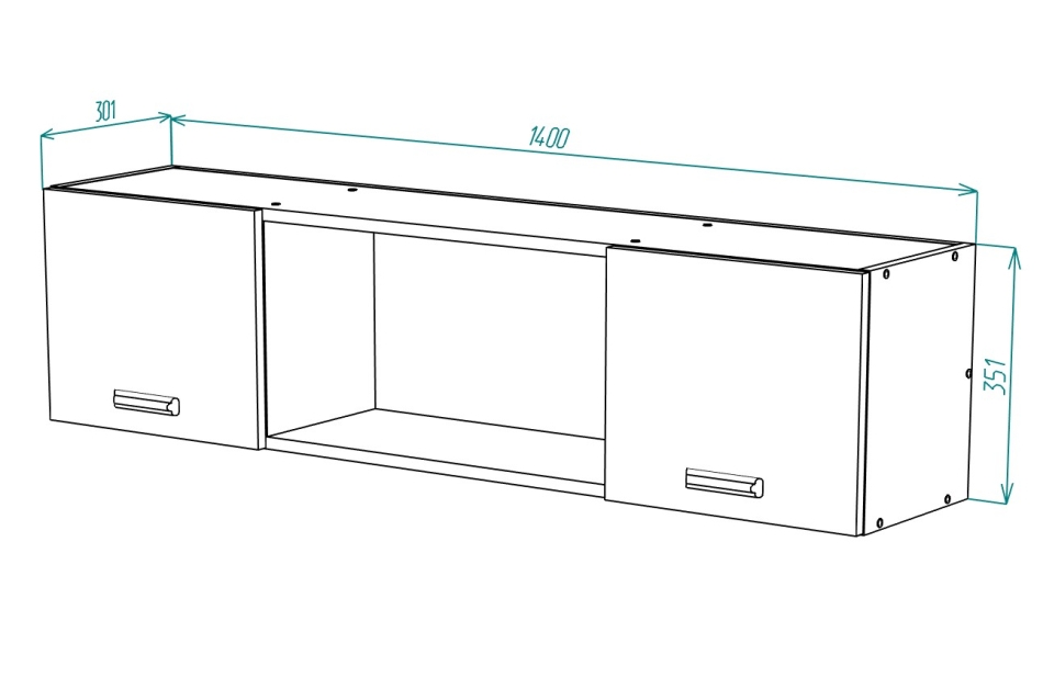 Вуди №12 Шкаф навесной