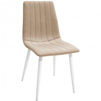 Scaun DC-90P~N3 Denim Light Beige+White Legs