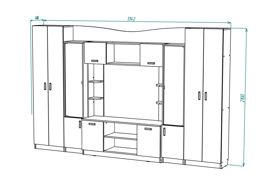  Вуди НАБОР №1 Гостиная