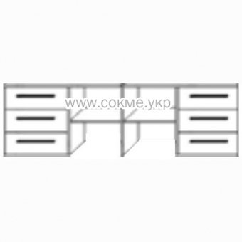 Милана  Блок ящиков к шкафу 1800 (Сокме) Снято