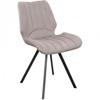 Scaun Orson~Catifea Beige+Black leg