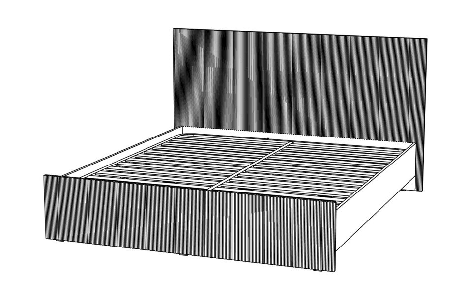 Вельвет № 8 Кровать 1800 (без основание), Собран
