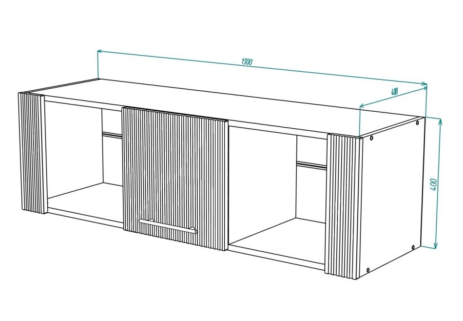 Вельвет № 4 Шкаф навесной 1300 