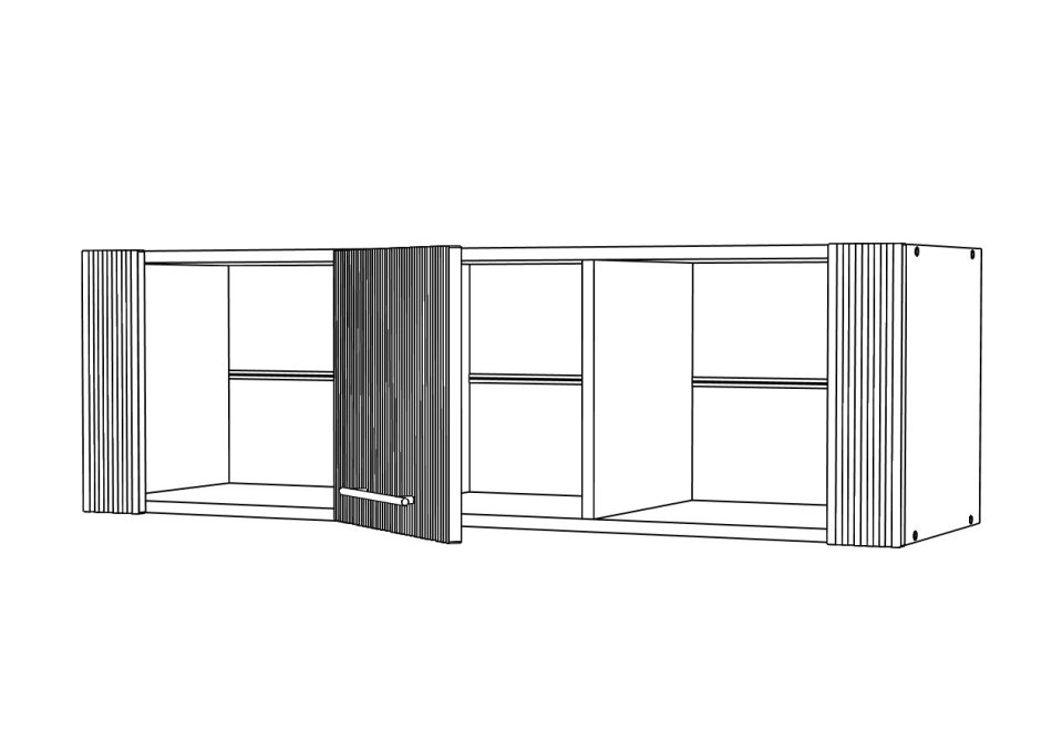 Вельвет № 4 Шкаф навесной 1300 