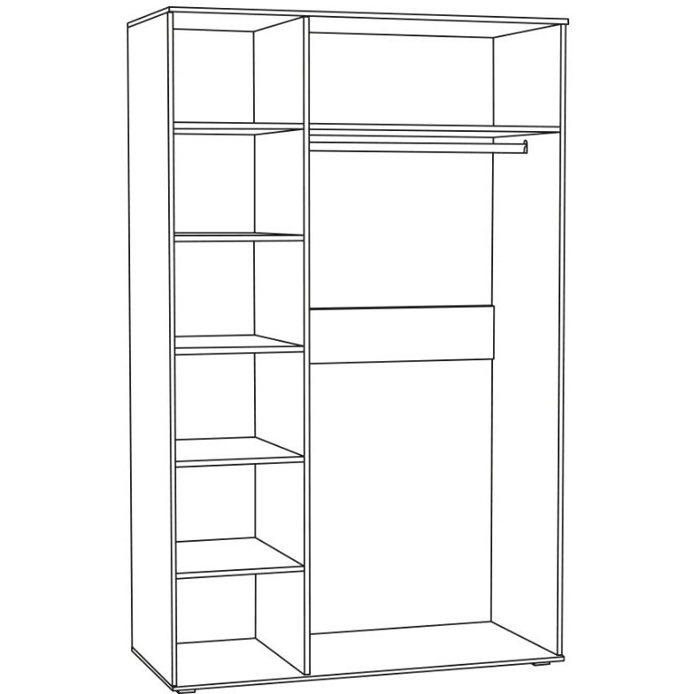 Бьянка Шкаф для одежды 1782/02 Бьянка Шкаф для одежды 1782/02