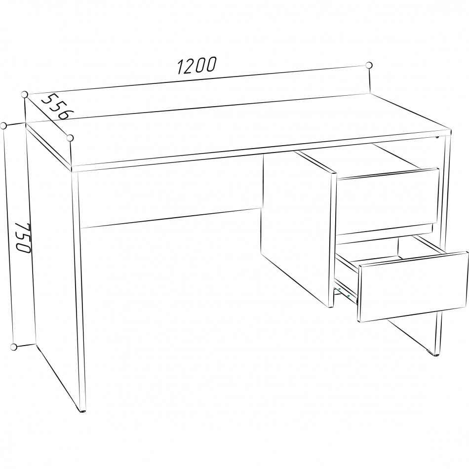 Стол письменный МЛ-11 (1200) Стол письменный МЛ-11 (1200)