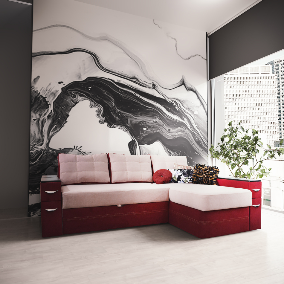 Мягкий угол ''КОМПАКТ" 7/2 правый К-1 TFK, Собран