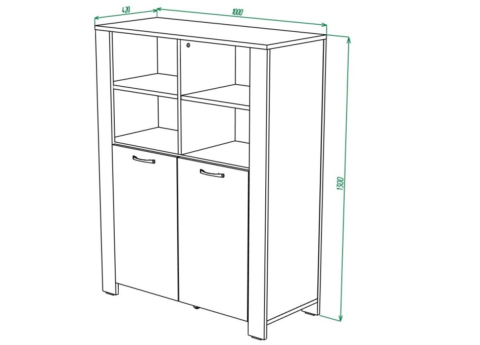 ВЕГА №11 Тумба 2Д 100