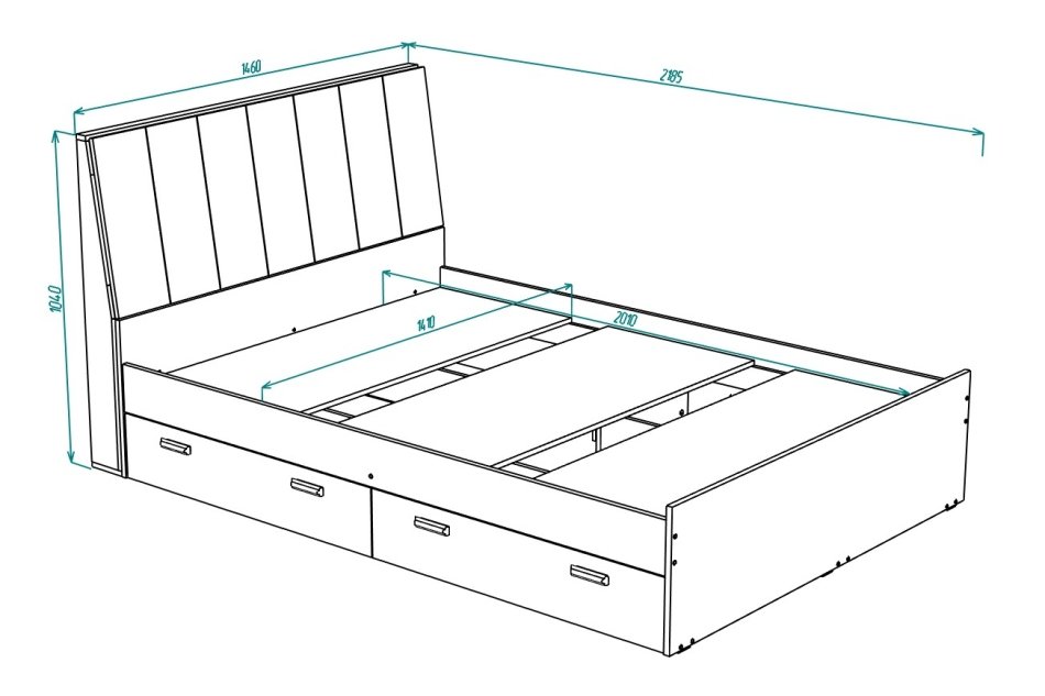 Вуди № 9 Кровать 1400 Вуди № 9 Кровать 1400