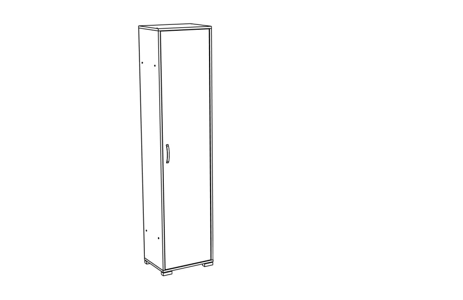 Шкаф МЛ- 2 (500 Прихожие)