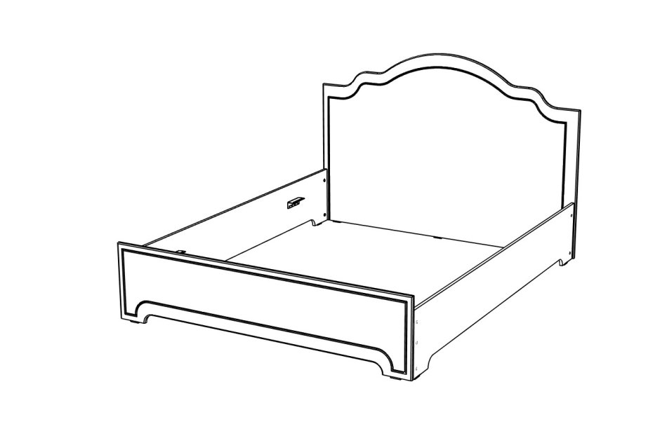 Ливерпуль № 27 1600 Кровать с ламелями