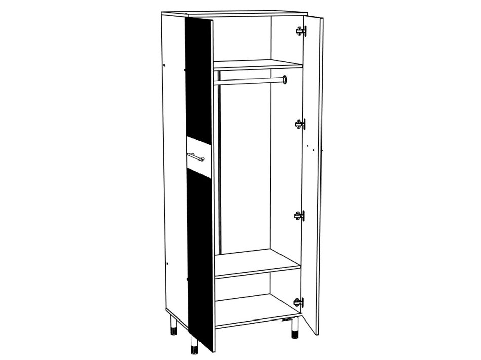 Вельвет №16 Шкаф 800 