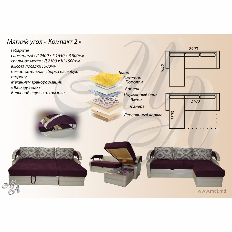 Colț moale „COMPACT” 2 (sub de la Comp-6) K-1 Bonel (înlăturat)
