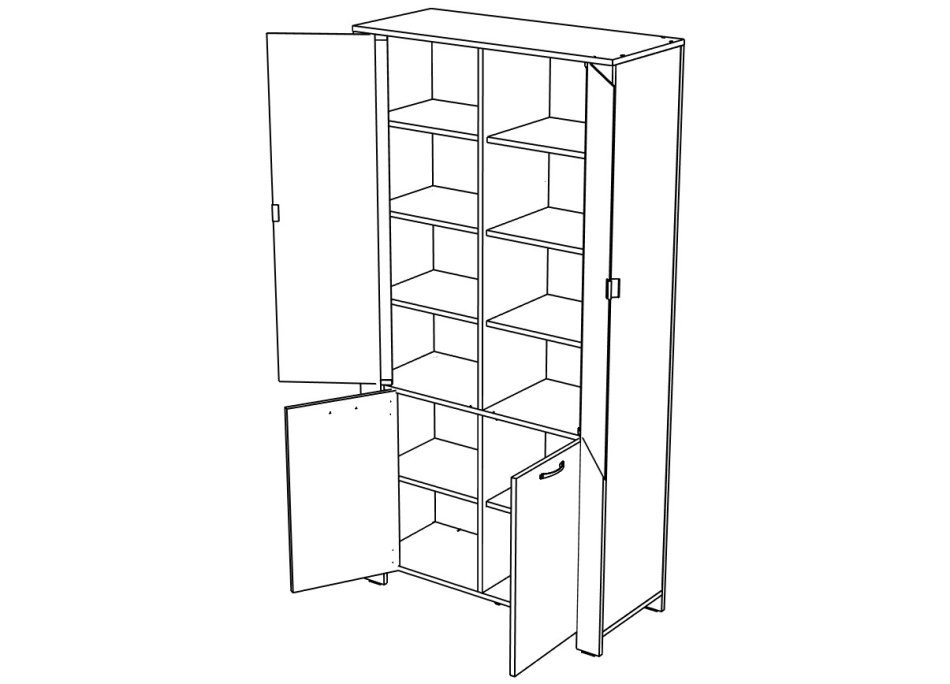 ВЕГА №14 Шкаф для книг ВЕГА №14 Шкаф для книг