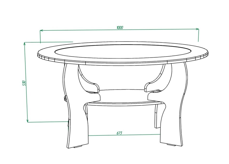 Стол журнальный МЛ -4  МДФ