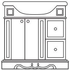 ванная АМЕЛИЯ Тумба под раковину 850 (0455.2-01) ванная АМЕЛИЯ Тумба под раковину 850 (0455.2-01)