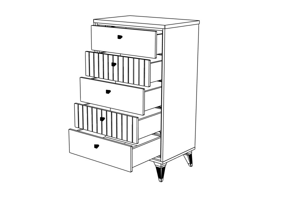 ВАЛЕНСИЯ № 9 Комод глянец