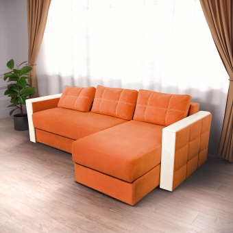 Мягкий угол ЕВРОкомпакт 9 правый ЛДСП, Собран