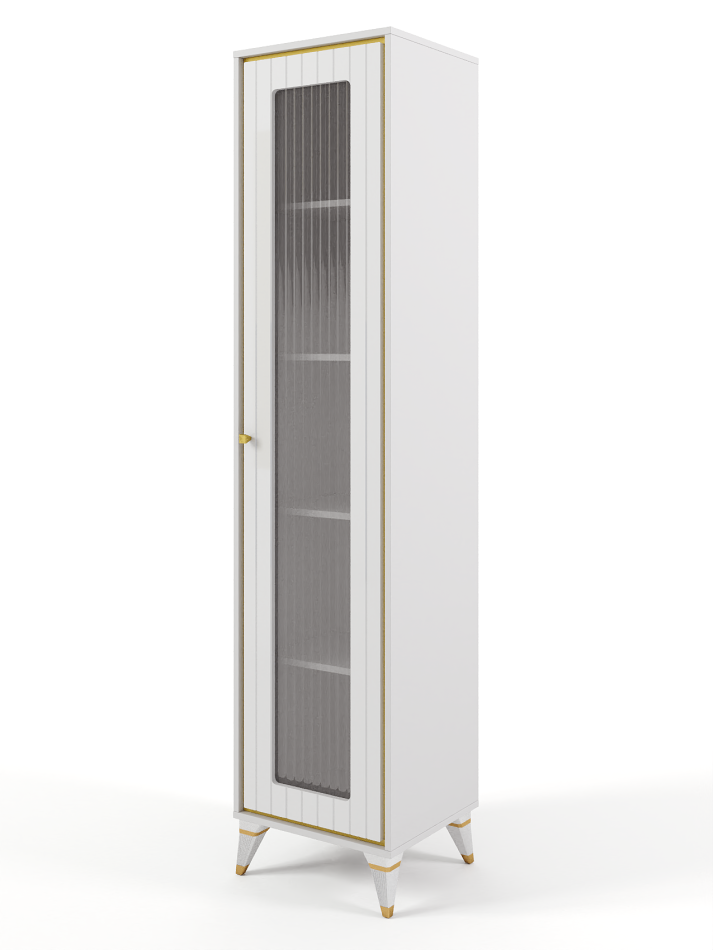 ВАЛЕНСИЯ №10 Пенал витрина глянец