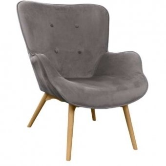 Fotoliu LEONARD~N23 Catifea Dark Grey