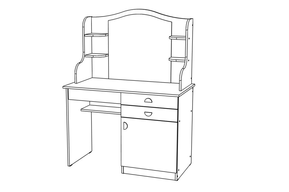Рио №13 Стол туалетный