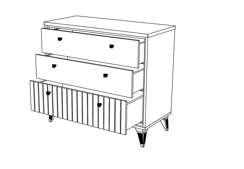 ВАЛЕНСИЯ № 8 Комод глянец