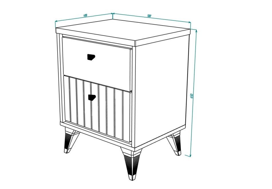 ВАЛЕНСИЯ № 7 Тумба прикроватная глянец