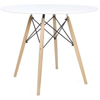 Eames masa DT-03~White~diam. 90cm