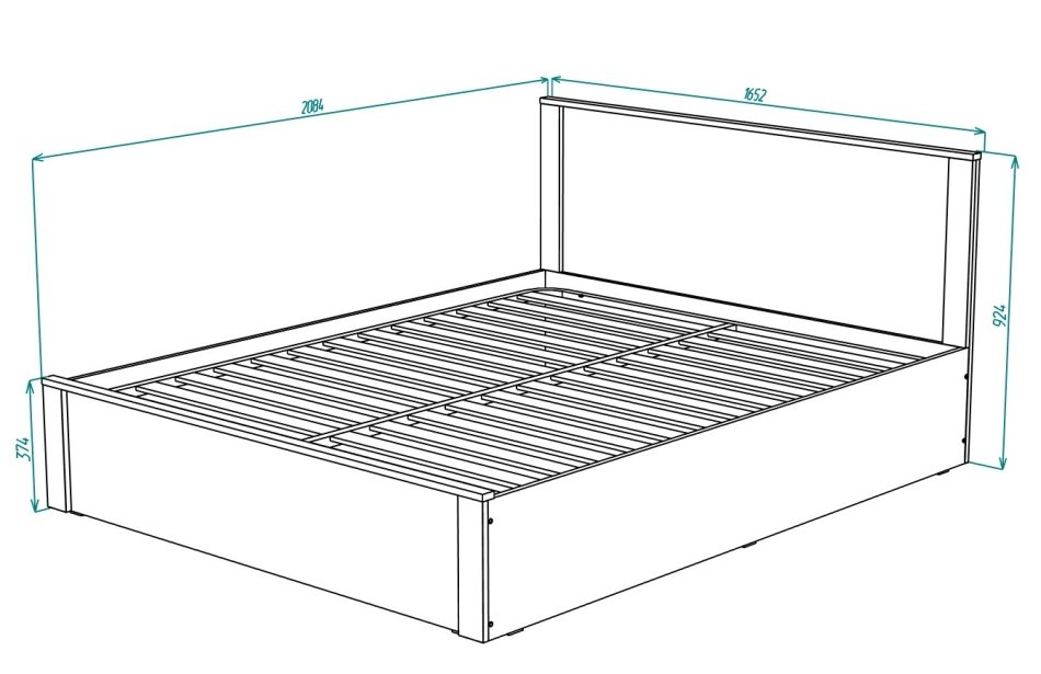 Гамма № 2 Кровать 1600