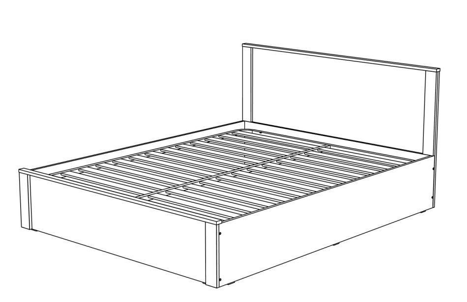 Гамма № 2 Кровать 1600